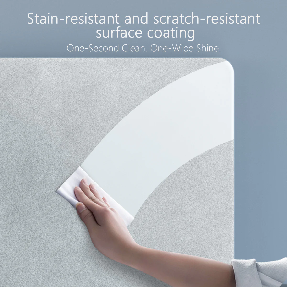 AJAZZ MP05 Tempered Glass Mouse Pad Precision Positioning Micro-etching Process Nano-coating Polyurethane Base Surface 450*400*4 - Image 8