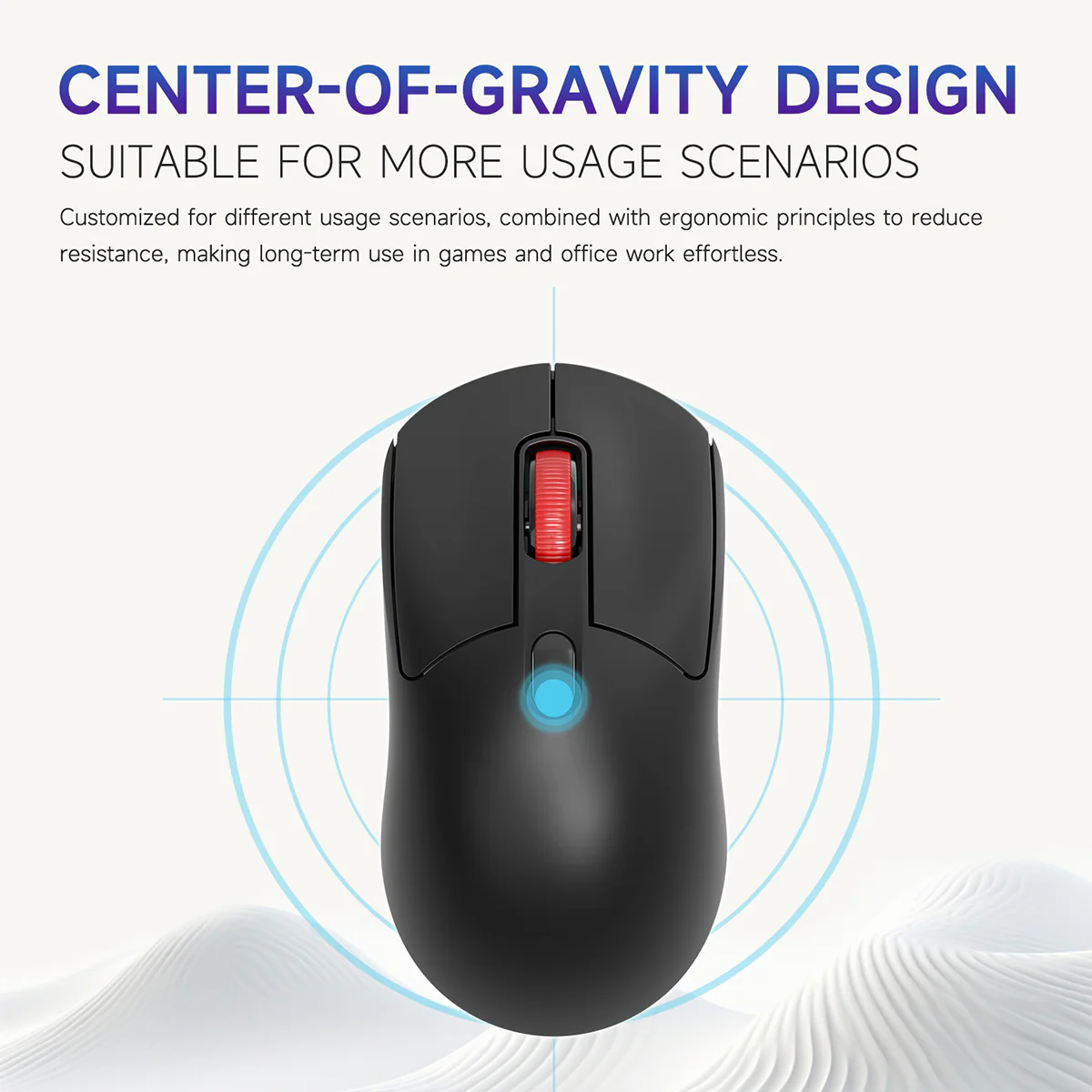 AJAZZ NJ02 Lightweight Mouse: Wireless 2.4G/Bluetooth, Quiet Buttons, Plug-and-Play - Image 7