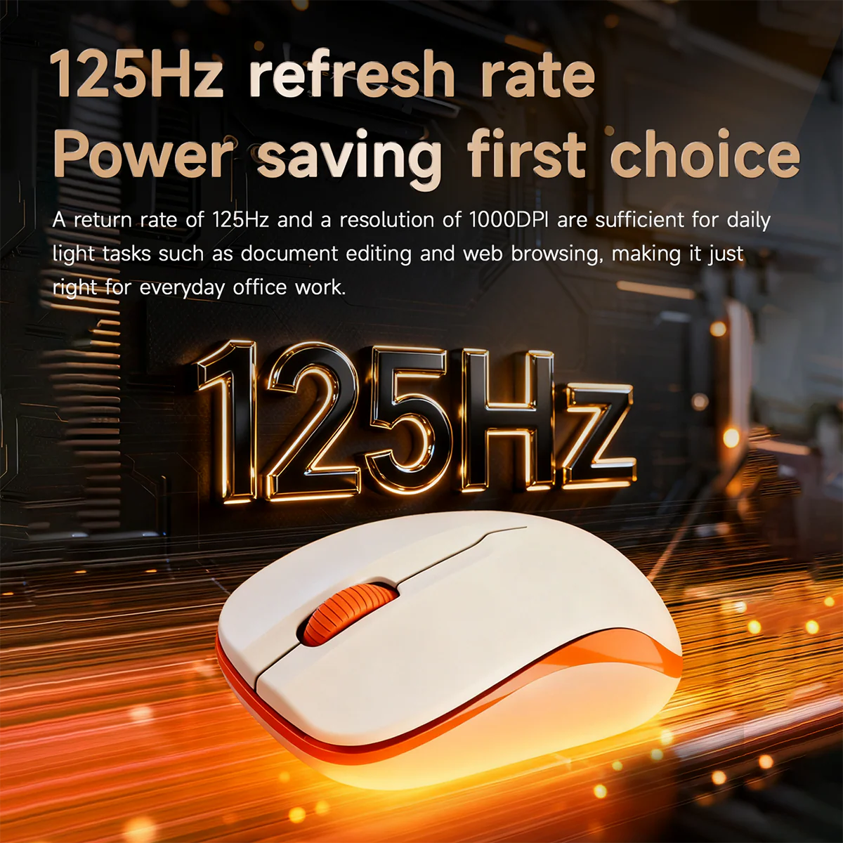 AJAZZ NJ03 Lightweight Single-Mode Office Mouse Wireless 2.4G 1000 DPI  Approximately 56g - Image 6