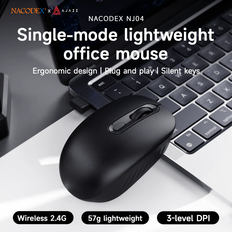 AJAZZ NJ04 Lightweight Office Mouse: Wireless 2.4G, Compatible with Windows/MacOS Systems - Image 9