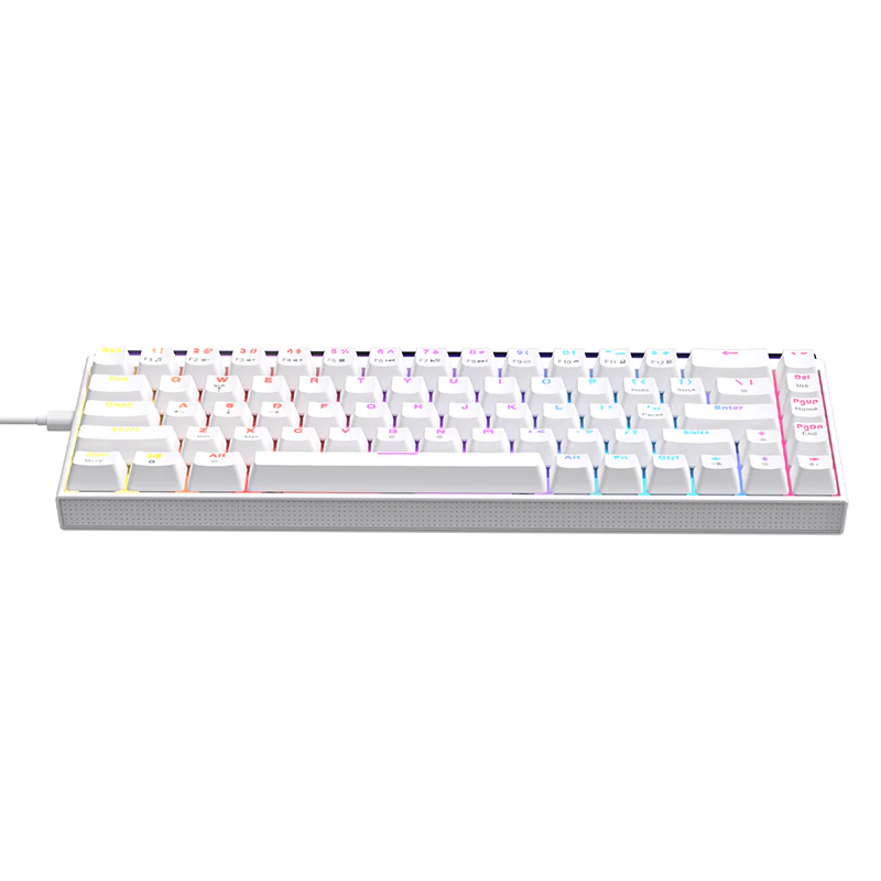 AJAZZ NK68 Small Mechanical Keyboard 68-key layout  Mixed Light Red axis All-key hot-swappableHull structure  Wired Version - Image 15
