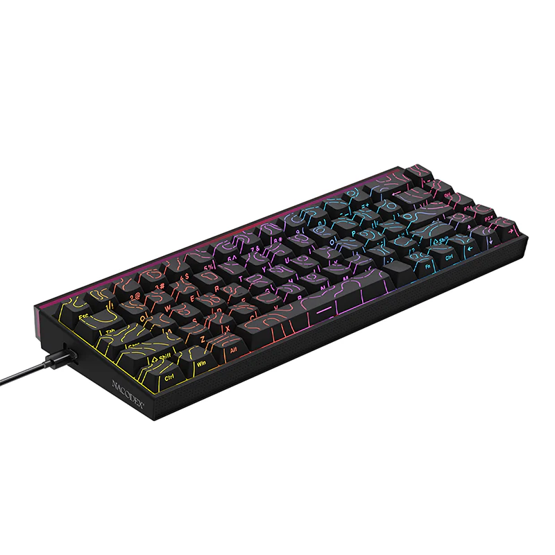 AJAZZ NK68 Small Mechanical Keyboard 68-key layout  Mixed Light Red axis All-key hot-swappableHull structure  Wired Version - Image 18