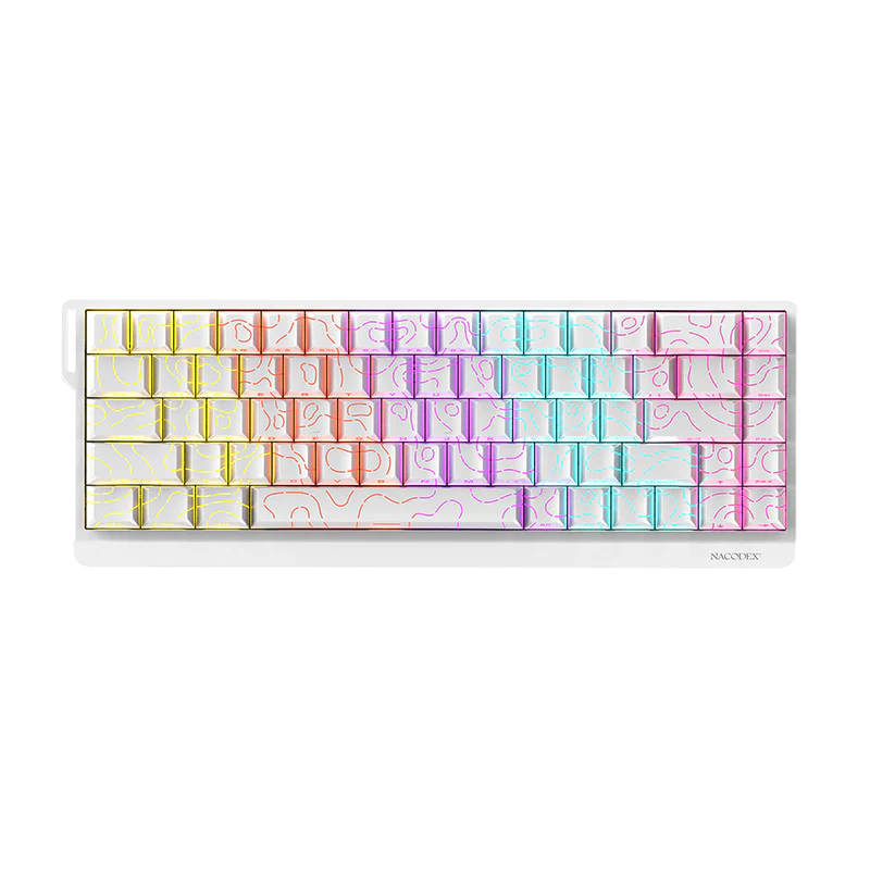 AJAZZ NK68 V2 Mechanica Keyboard with 65-key layout plug and play wired connection multi-system compatibility (Windows all versions + iOS) ribbon design. - Image 18