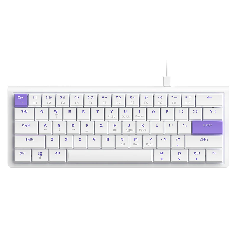 AJAZZ NKL61 Wired small column keyboard Mechanical low-profileswitch Slim body Ultra-slim body 61 key 22 keys rollover - Image 11