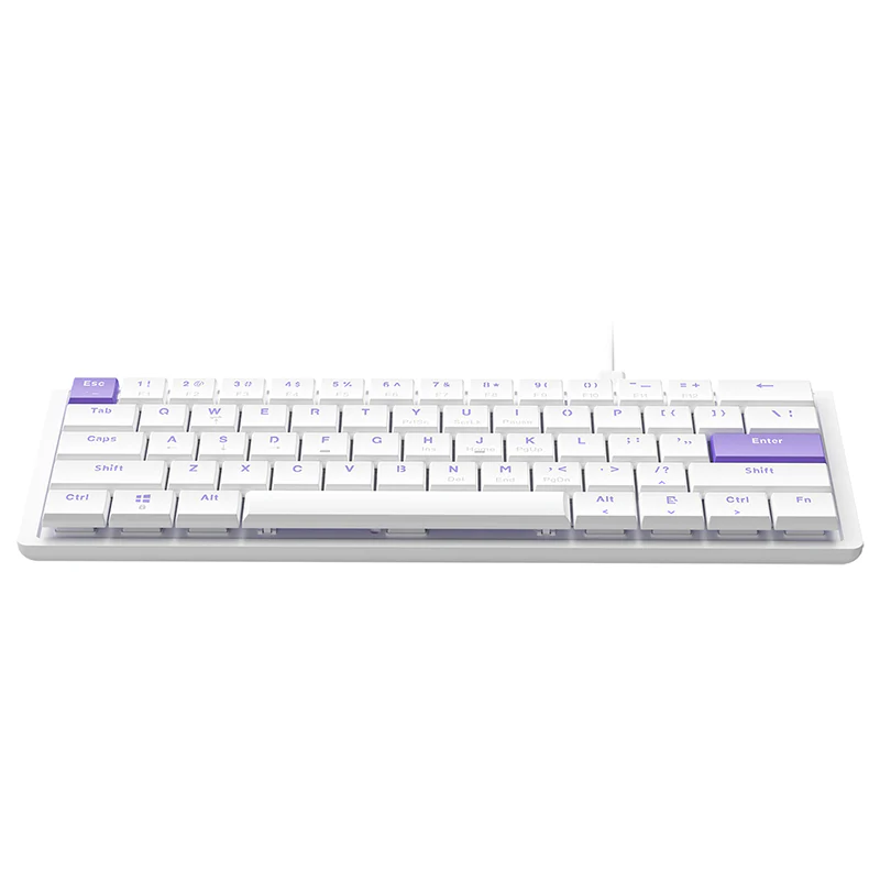 AJAZZ NKL61 Wired small column keyboard Mechanical low-profileswitch Slim body Ultra-slim body 61 key 22 keys rollover - Image 12