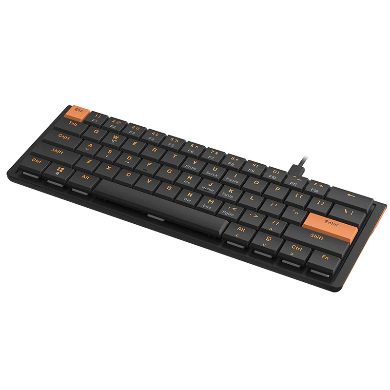 AJAZZ NKL61 Wired small column keyboard Mechanical low-profileswitch Slim body Ultra-slim body 61 key 22 keys rollover - Image 18