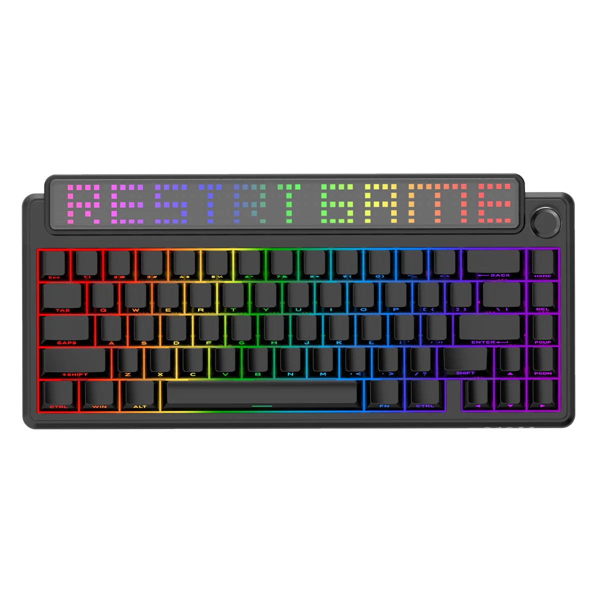 AJAZZ Pixel68 Dot matrix large screen mechanical keyboard | Dual 8K polling rate | Wireless Bluetooth 68-key layout  Hot-swappable design 260 LED smart screen 10000mAh large battery - Image 2