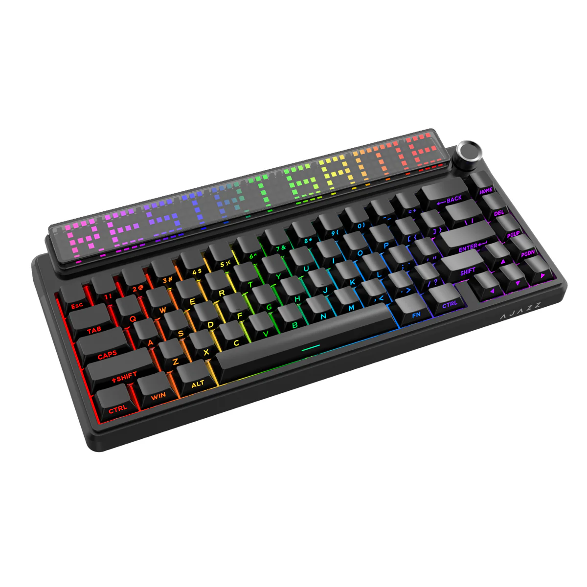 AJAZZ Pixel68 Dot matrix large screen mechanical keyboard | Dual 8K polling rate | Wireless Bluetooth 68-key layout  Hot-swappable design 260 LED smart screen 10000mAh large battery - Image 20
