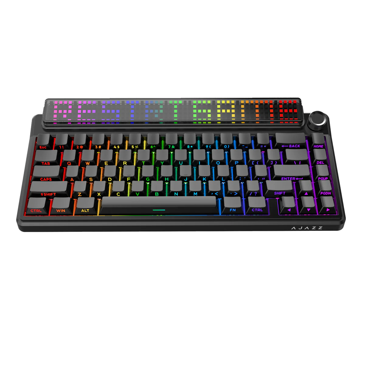 AJAZZ Pixel68 Dot matrix large screen mechanical keyboard | Dual 8K polling rate | Wireless Bluetooth 68-key layout  Hot-swappable design 260 LED smart screen 10000mAh large battery - Image 21