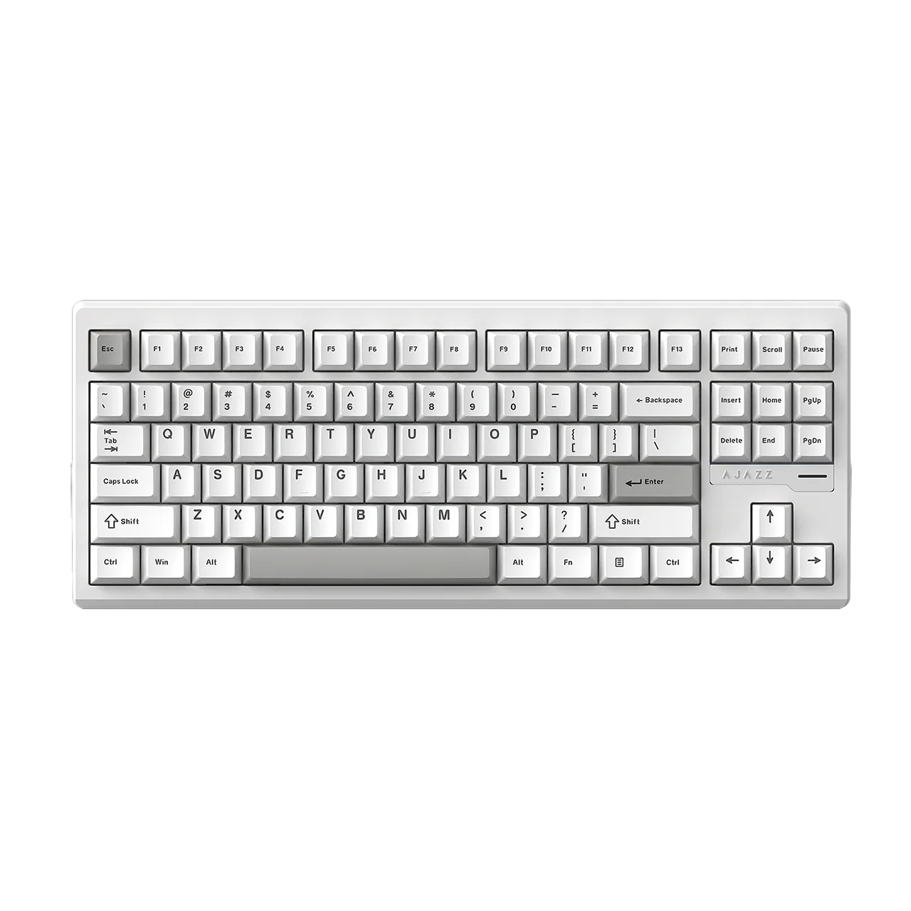 AJAZZ QS87 Aluminum Alloy Retro Mechanical Series Keyboard Three-mode - Image 2