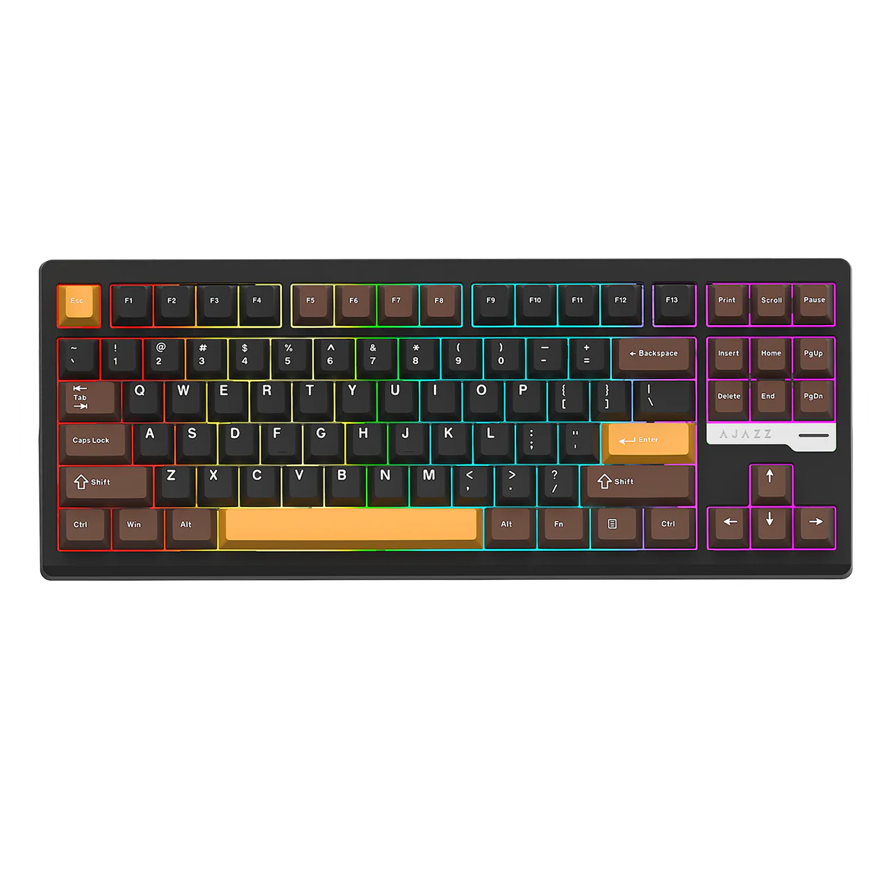AJAZZ QS87 Aluminum Alloy Retro Mechanical Series Keyboard Three-mode - Image 22