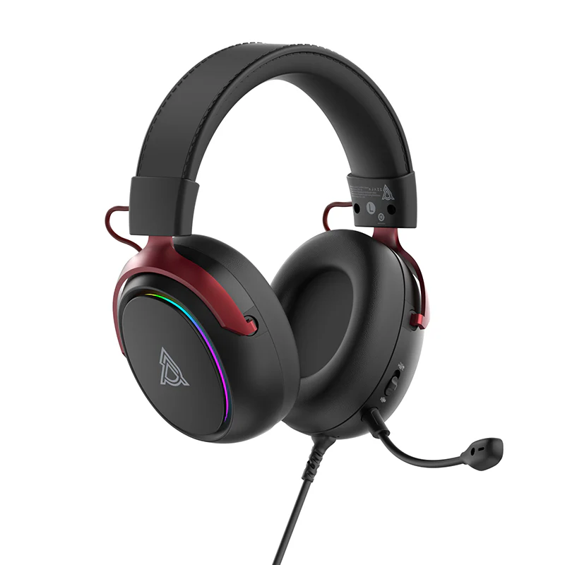 AJAZZZ AHW10 Over-Ear Wired Gaming Headset Virtual 7.1 Surround Sound Plug and Play RGB Lighting Effects - Image 15