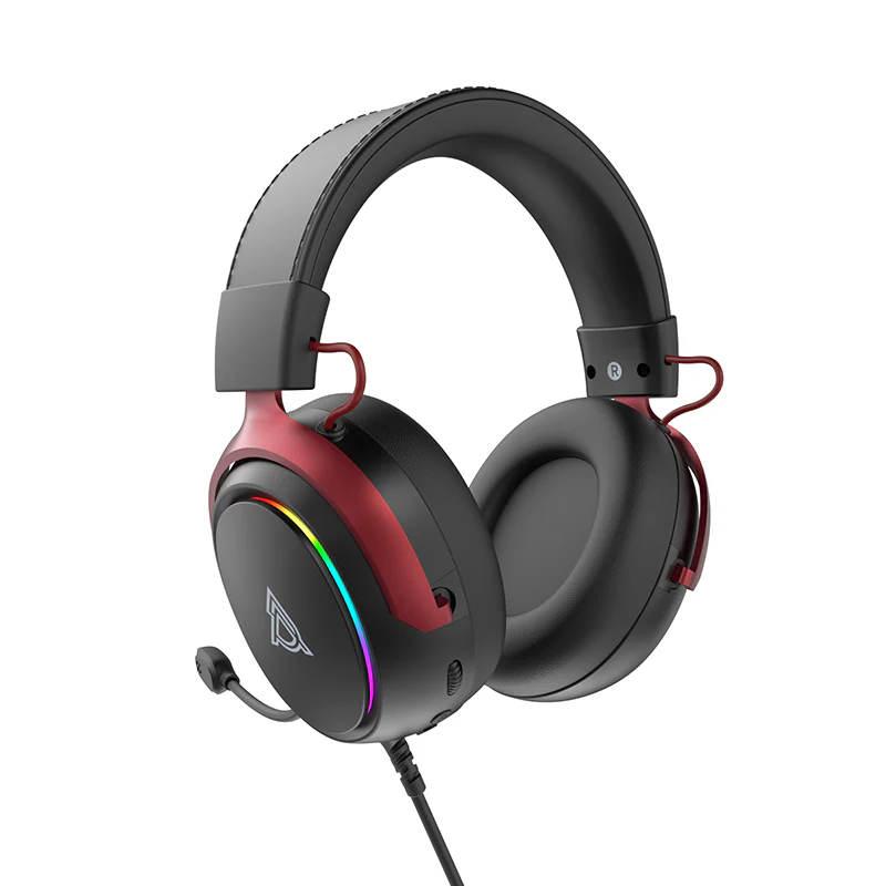 AJAZZZ AHW10 Over-Ear Wired Gaming Headset Virtual 7.1 Surround Sound Plug and Play RGB Lighting Effects - Image 22