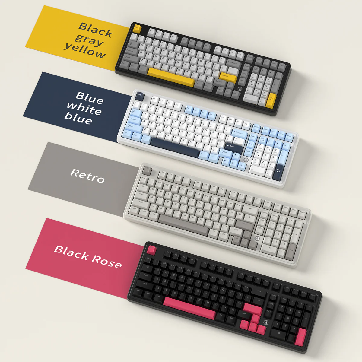 AJAZZ AK980 Wired Gaming mechanical keyboard RGB Hot-swappable Mixed light Customized shaft seat ergonomics - Image 18