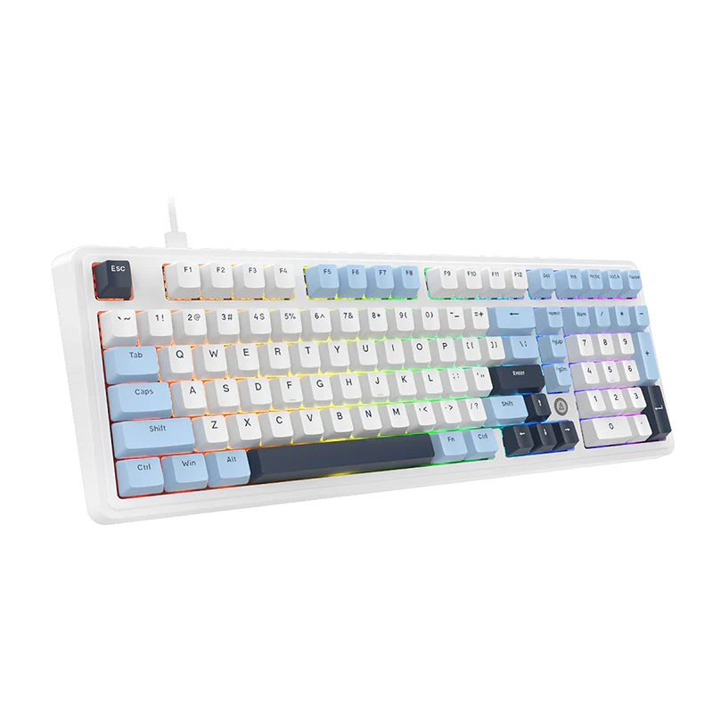 AJAZZ AK980 Wired Gaming mechanical keyboard RGB Hot-swappable Mixed light Customized shaft seat ergonomics - Image 23