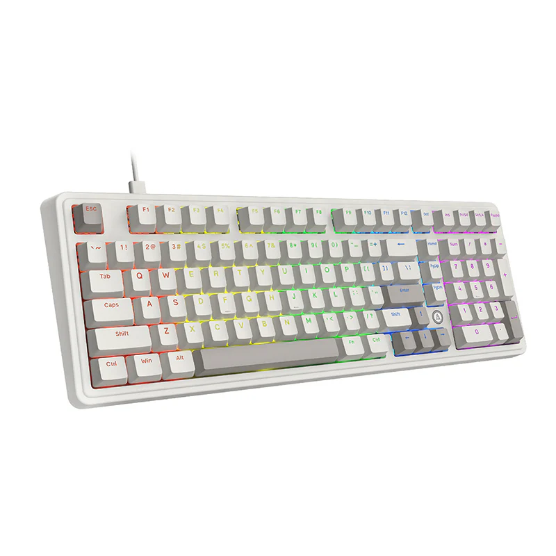 AJAZZ AK980 Wired Gaming mechanical keyboard RGB Hot-swappable Mixed light Customized shaft seat ergonomics - Image 25