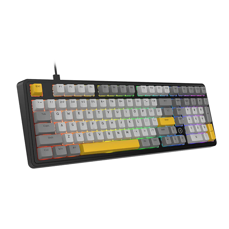AJAZZ AK980 Wired Gaming mechanical keyboard RGB Hot-swappable Mixed light Customized shaft seat ergonomics - Image 27
