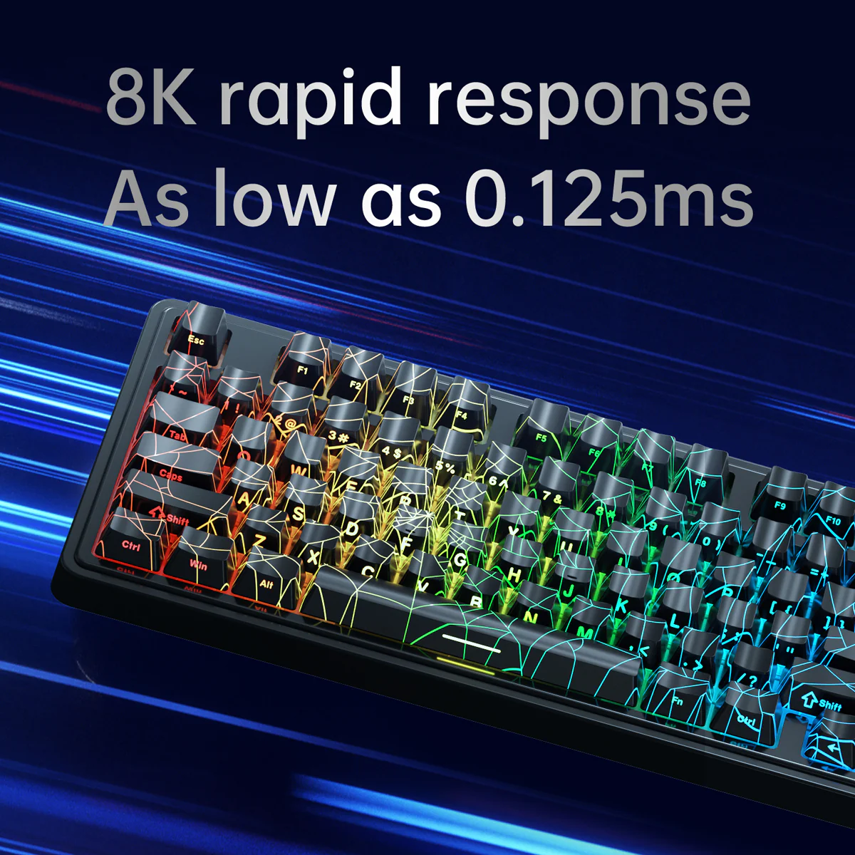 AJAZZ AK980 MAX HE Gaming mechanical keyboard Wired 0.01mm accuracy 128KHz Full key scanning rate Hot Plug DIY switch - Image 7