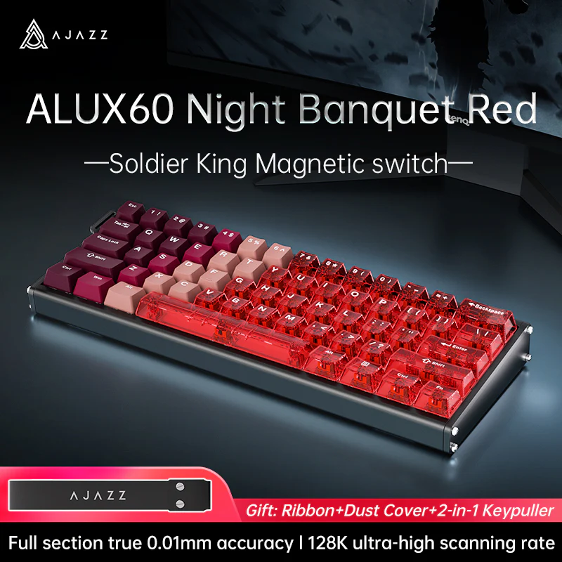 AJAZZ ALUX60 HE Series Full Aluminum Keyboard Hot-swap 8000 polling rate 0.125 milliseconds ultra-low latency - Image 15