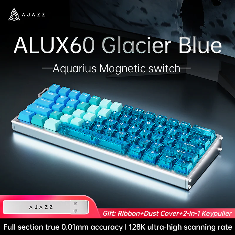 AJAZZ ALUX60 HE Series Full Aluminum Keyboard Hot-swap 8000 polling rate 0.125 milliseconds ultra-low latency - Image 19