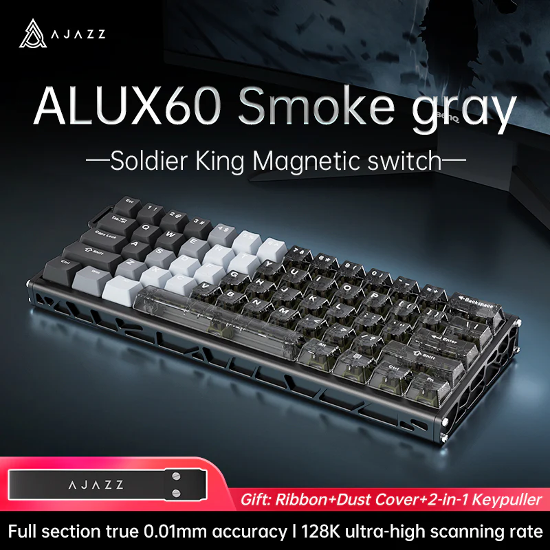 AJAZZ ALUX60 HE Series Full Aluminum Keyboard Hot-swap 8000 polling rate 0.125 milliseconds ultra-low latency - Image 21