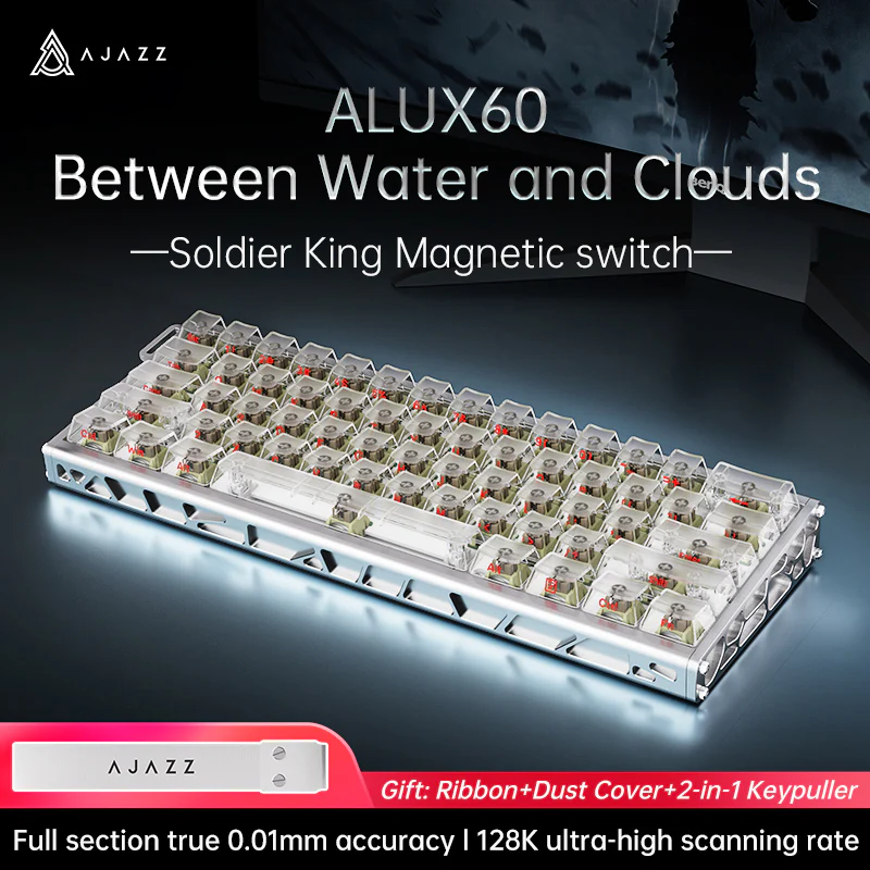 AJAZZ ALUX60 HE Series Full Aluminum Keyboard Hot-swap 8000 polling rate 0.125 milliseconds ultra-low latency - Image 22