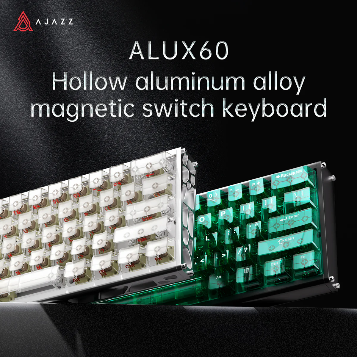 AJAZZ ALUX60 HE Series Full Aluminum Keyboard Hot-swap 8000 polling rate 0.125 milliseconds ultra-low latency - Image 5