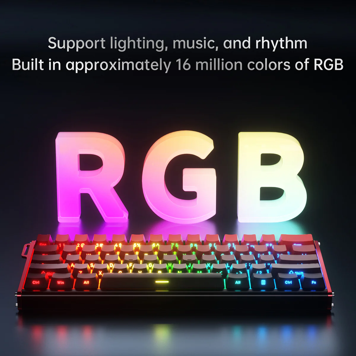 AJAZZ ALUX60 HE Series Full Aluminum Keyboard Hot-swap 8000 polling rate 0.125 milliseconds ultra-low latency - Image 6
