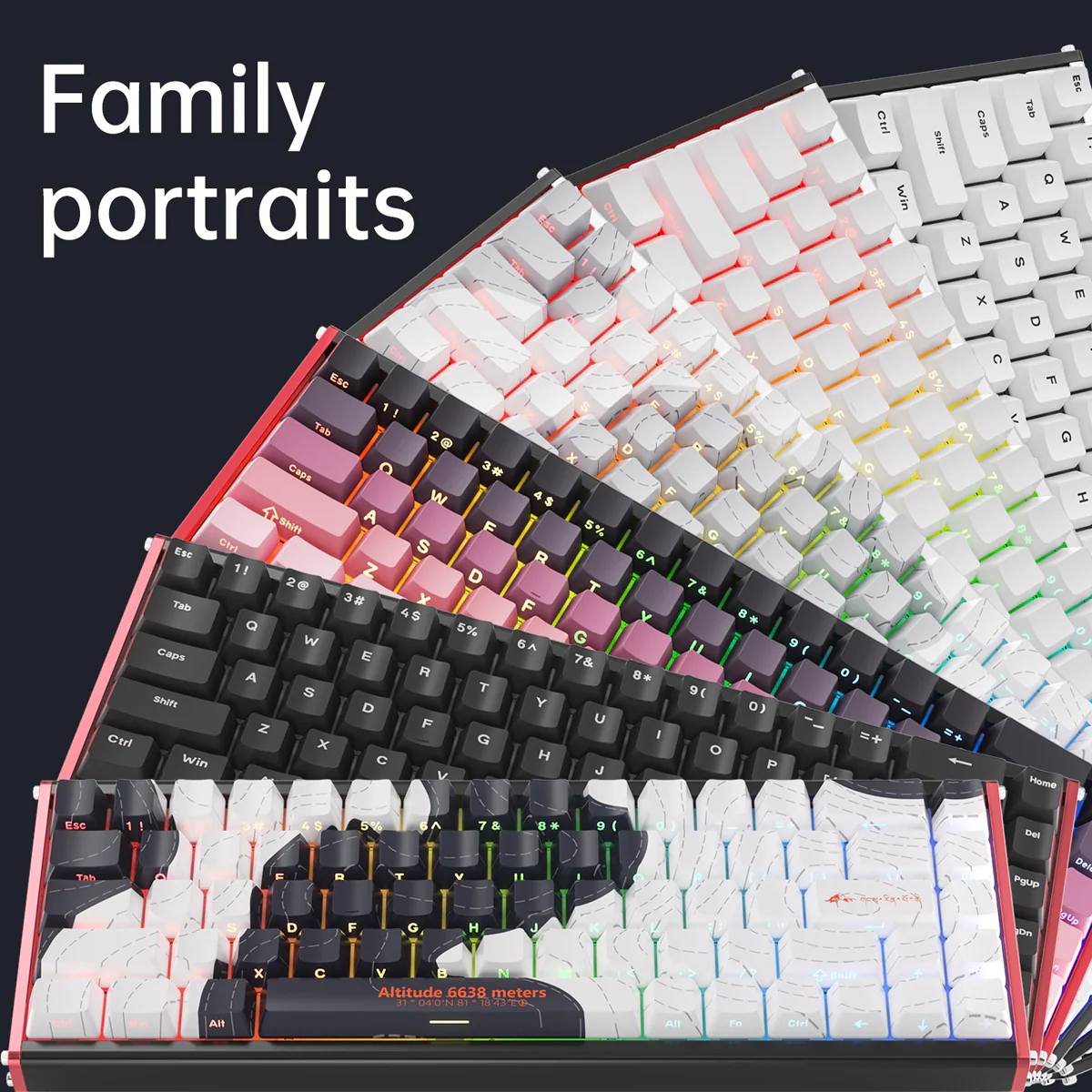 AJAZZ ALUX68 HE Series Full Aluminum Magnetic switch esports Keyboard 8K return rate 32K scan rate 0.01 mm accuracy - Image 9
