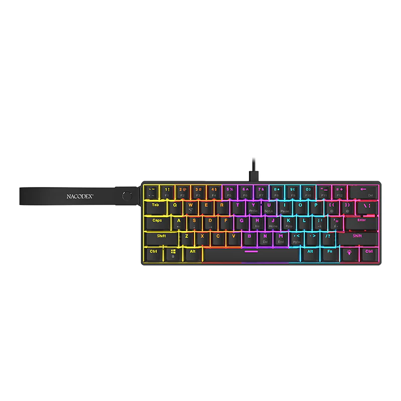 AJAZZ NK61 Mechanical Keyboard Red switches mixed light hot-swappable wired version - Image 21