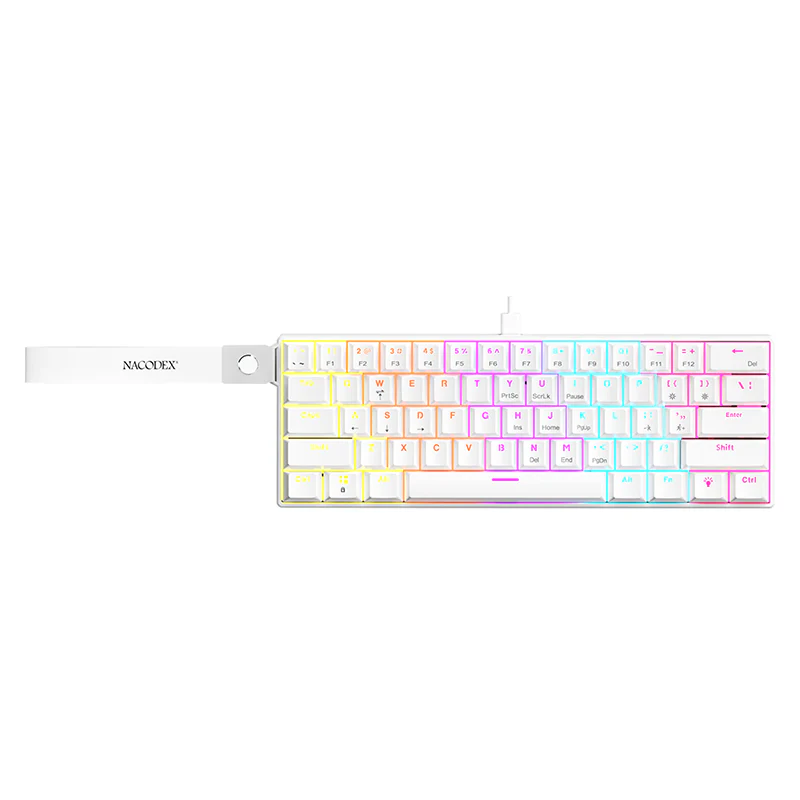 AJAZZ NK61 Mechanical Keyboard Red switches mixed light hot-swappable wired version - Image 22