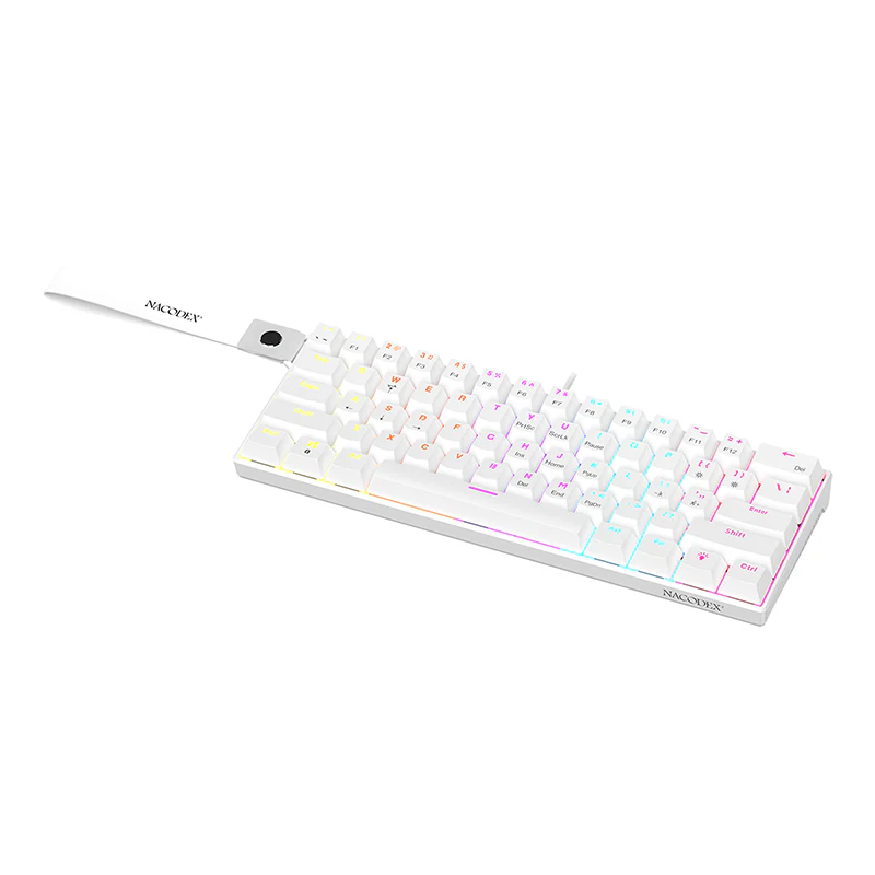 AJAZZ NK61 Mechanical Keyboard Red switches mixed light hot-swappable wired version - Image 25