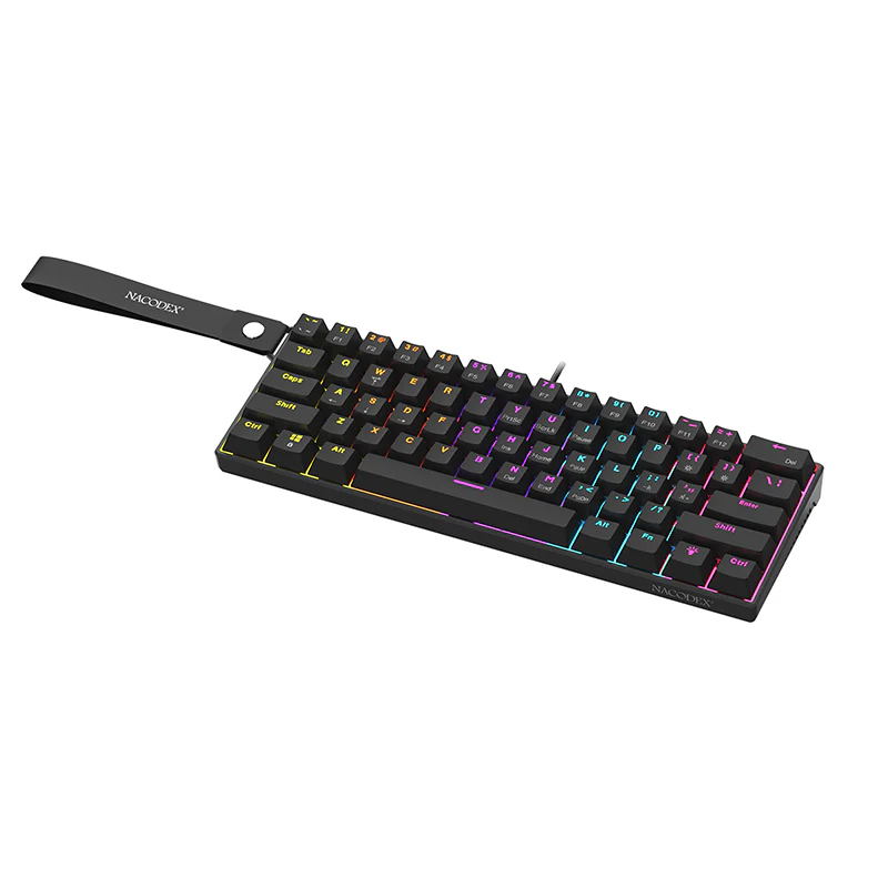 AJAZZ NK61 Mechanical Keyboard Red switches mixed light hot-swappable wired version - Image 26