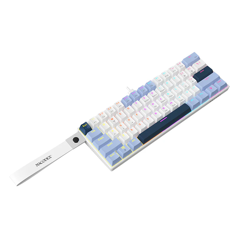 AJAZZ NK61 Mechanical Keyboard Red switches mixed light hot-swappable wired version - Image 27