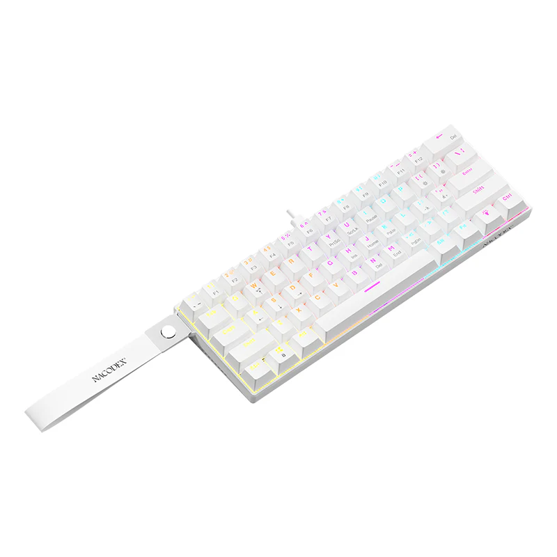 AJAZZ NK61 Mechanical Keyboard Red switches mixed light hot-swappable wired version - Image 29