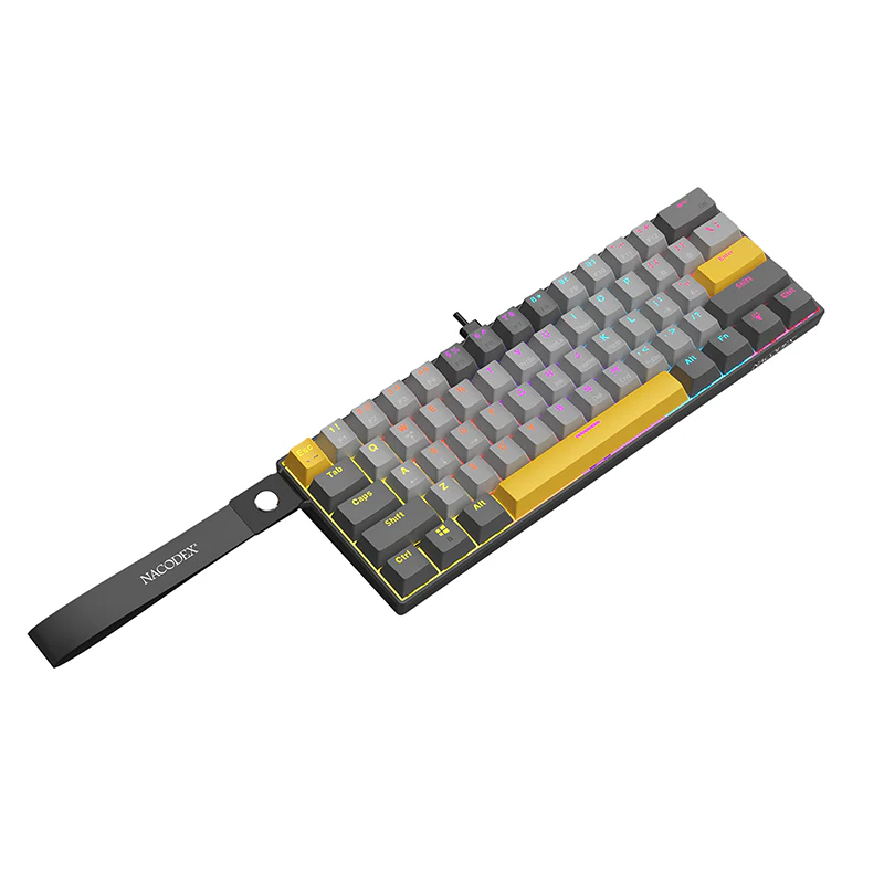 AJAZZ NK61 Mechanical Keyboard Red switches mixed light hot-swappable wired version - Image 30
