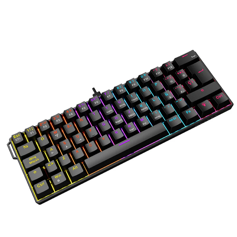Spanish version Ajazz NK61 Wired Mechanical Gaming Keyboard Hot-swappable with socket Custom band - Image 13